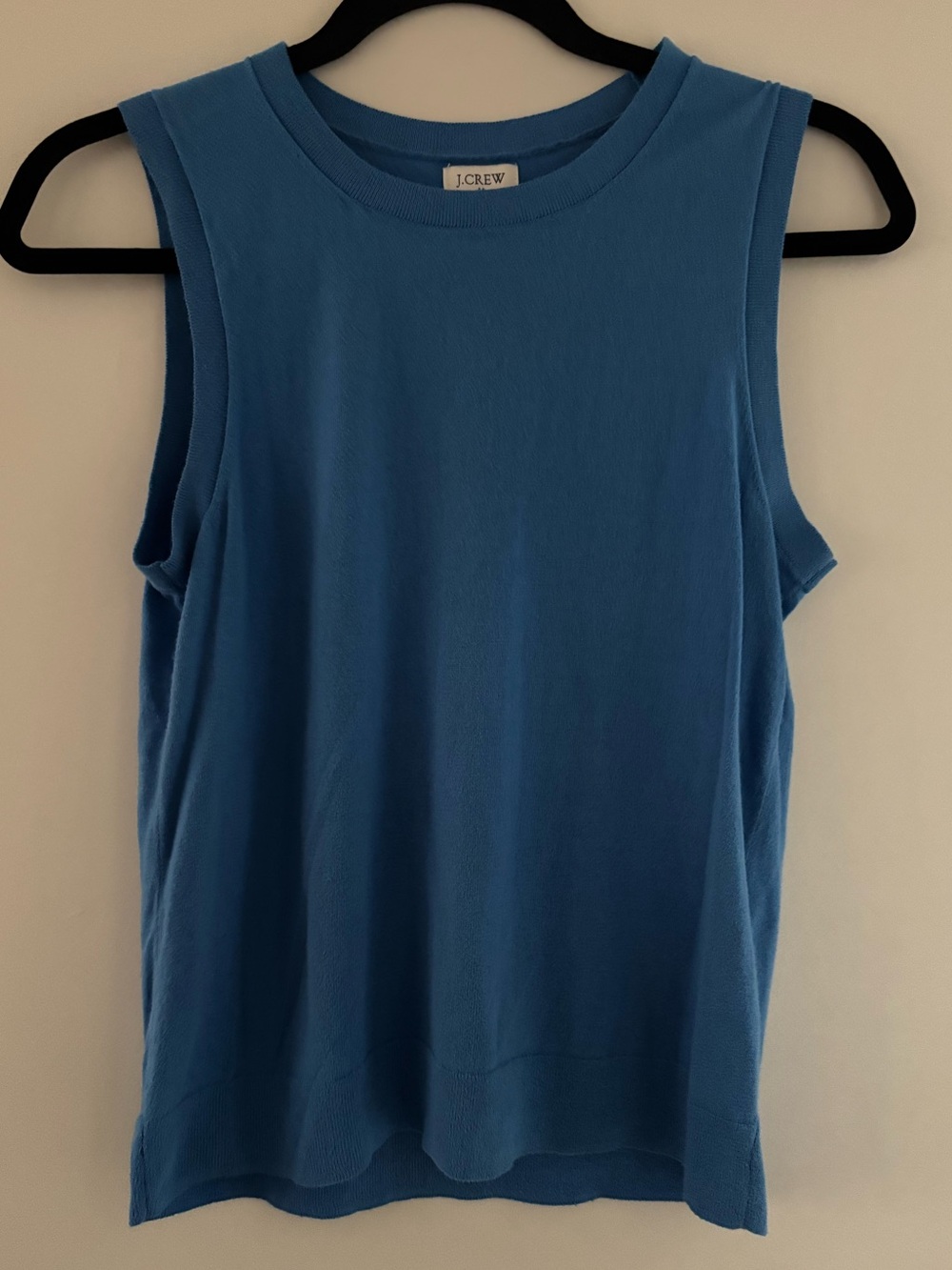 J. Crew Sky Blue Ribbed Muscle Tank